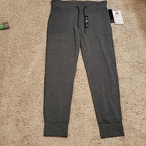 NWT Game Time Women's Sz L Gray Activewear Pants Flex-Fit Vent-Tek Flat-Lock